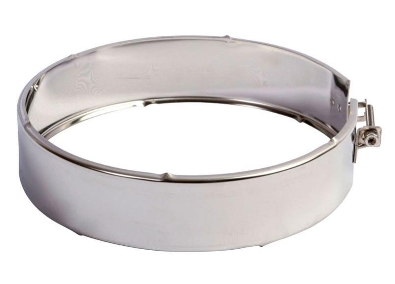 Fijo para tubo y taco de acero inoxidable de 125 de diámetro