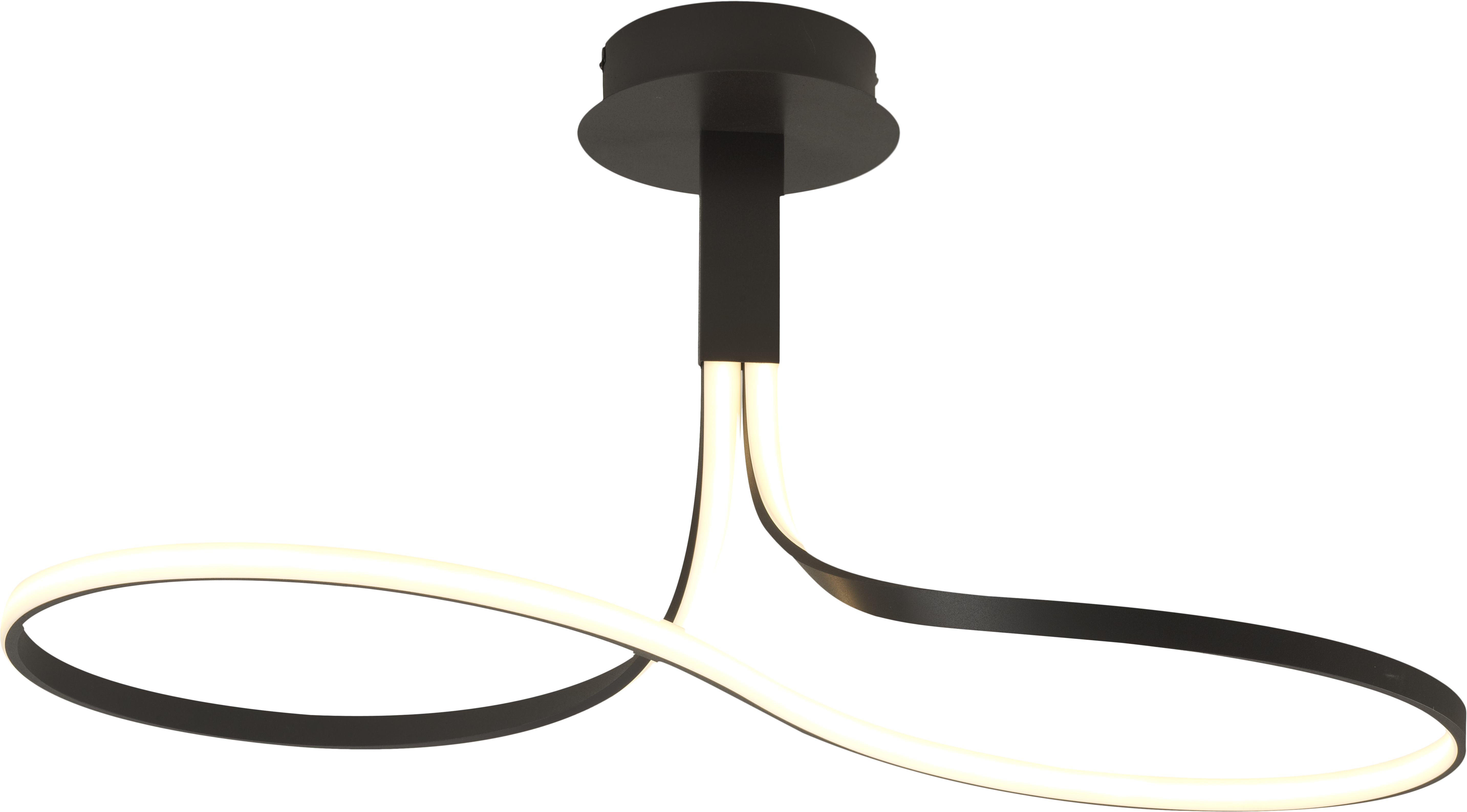 Lámpara de techo nur 1 luces módulo led 85.5 cm marrón