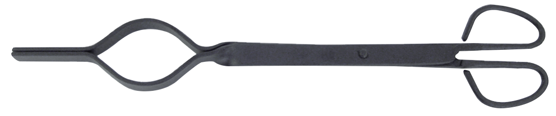 Tenaza para chimenea el zorro metal negro