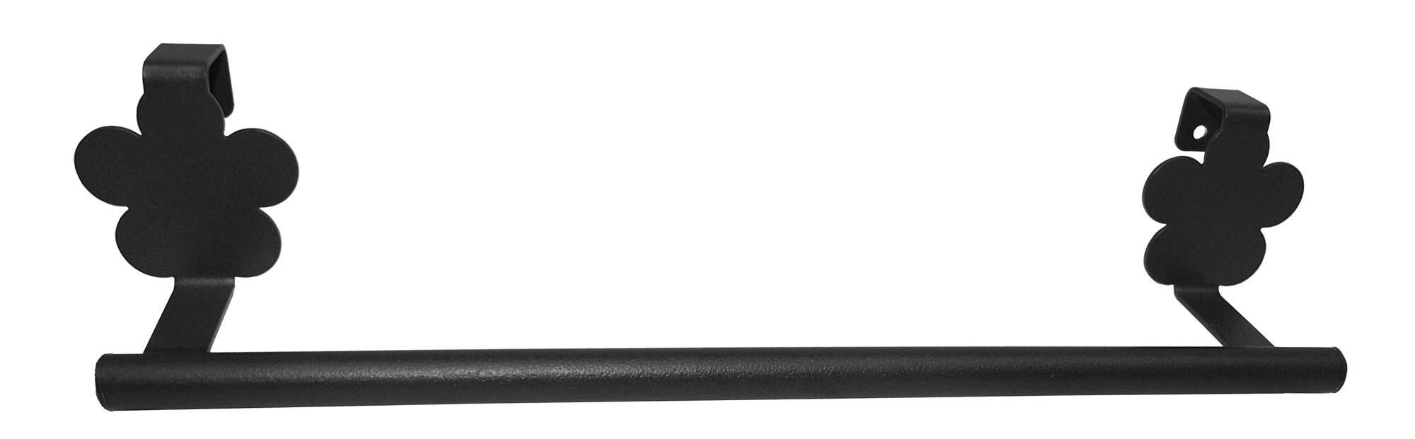 Toallero provenza negro 30x6 cm