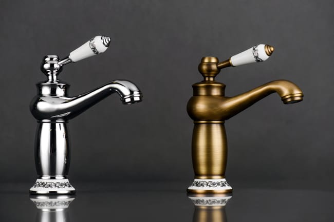 Grifo lavabo pomo monomando EDOUARD ROUSSEAU Marple bronce Leroy