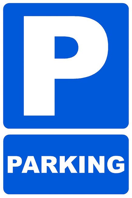 Cartel Parking 34X23Cm - 1