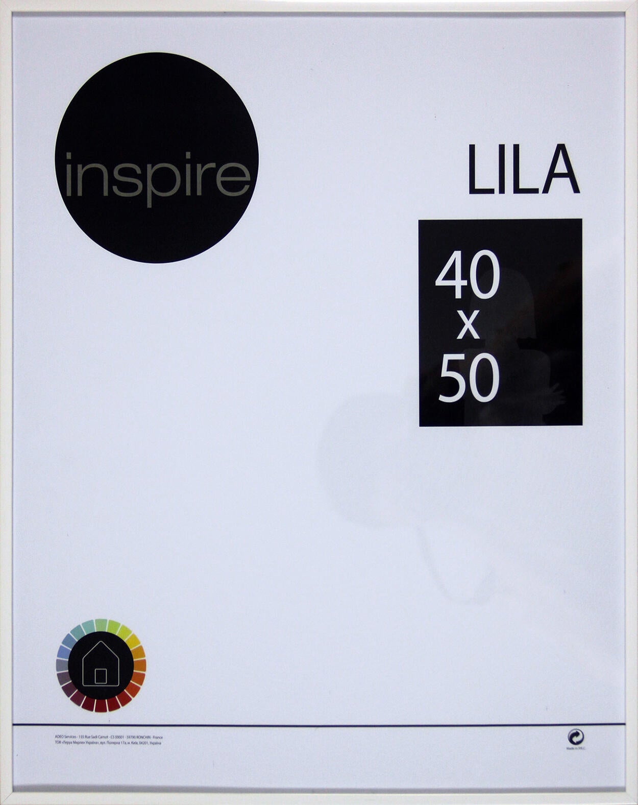 Marco Lila blanco INSPIRE 40x50cm