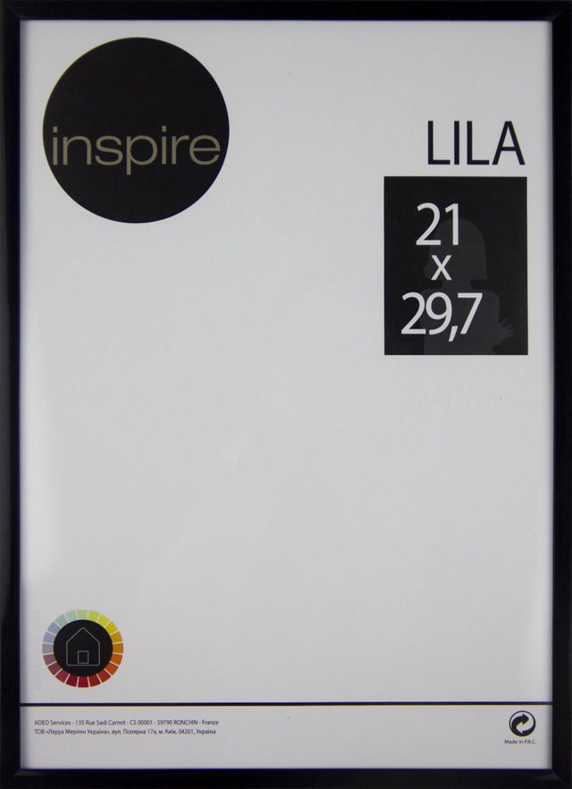 Marco Lila negro INSPIRE 21x29.7cm