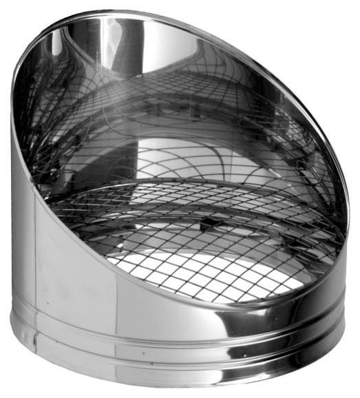 Deflector de acero inoxidable de 125 de diámetro