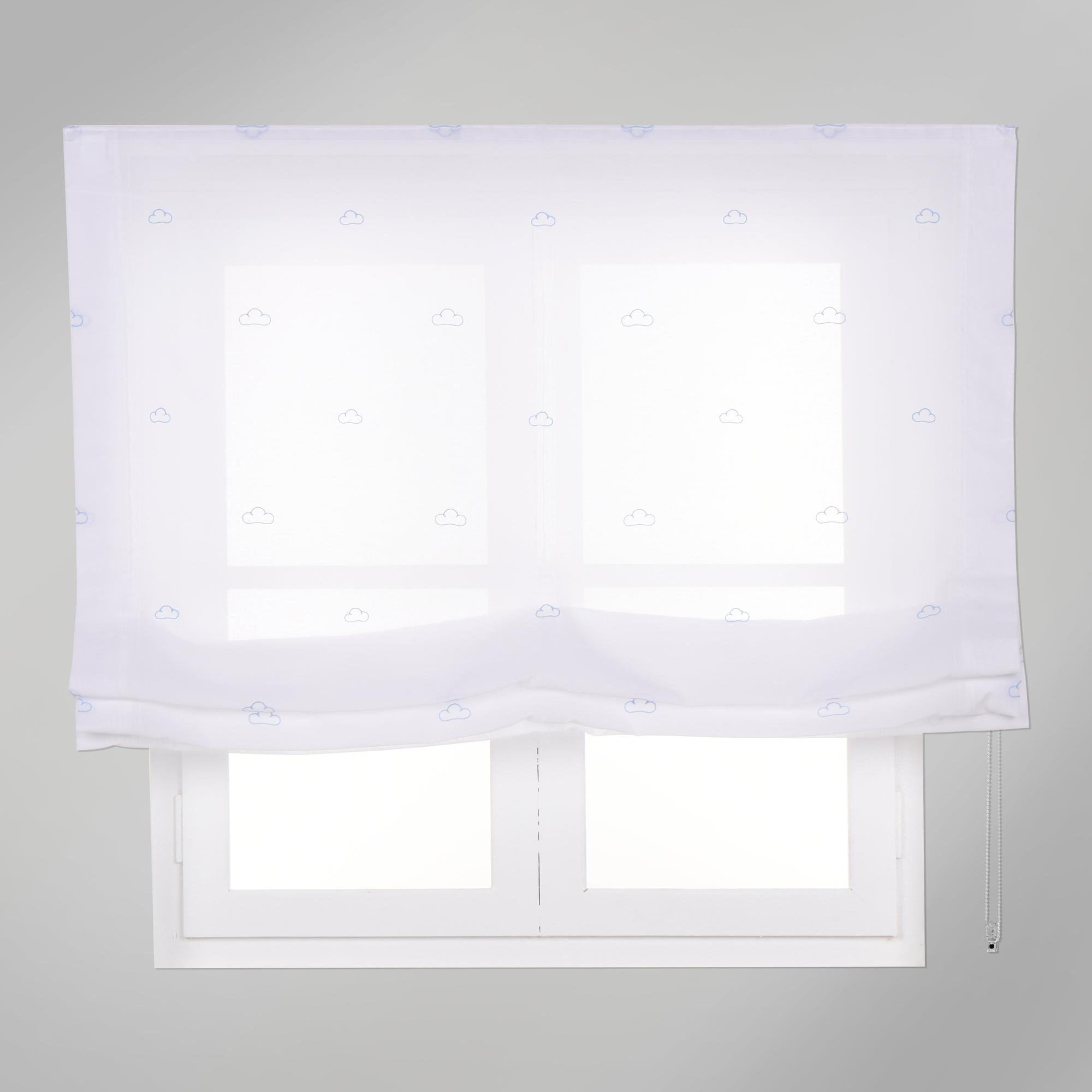 Estor plegable paqueto nubes azul de 105x175 cm