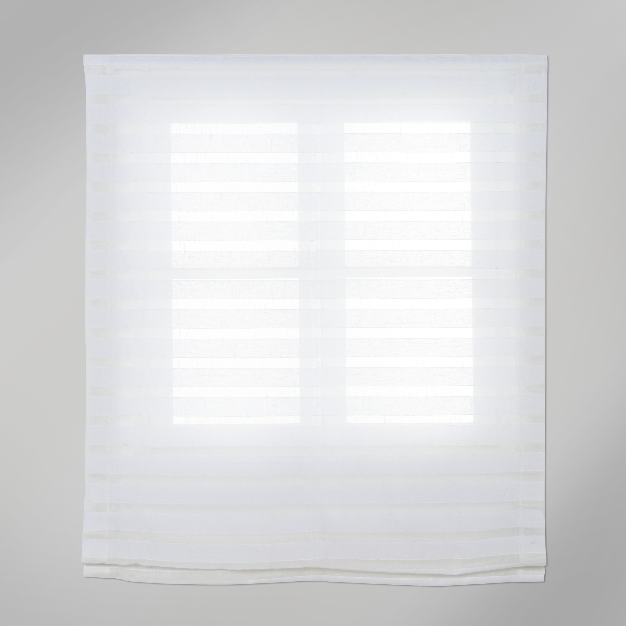Estor plegable paqueto horizontal blanco de 105x250 cm