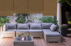 Maison Exclusive Persiana enrollable de bambú color natural 140x220 cm