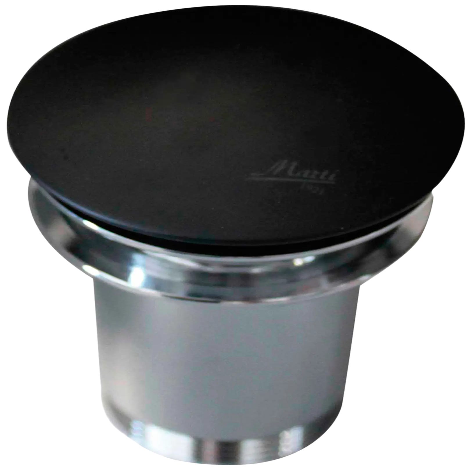 Válvula de desagüe para lavabo con sistema click clack con tapón superior  de 4 cm de
