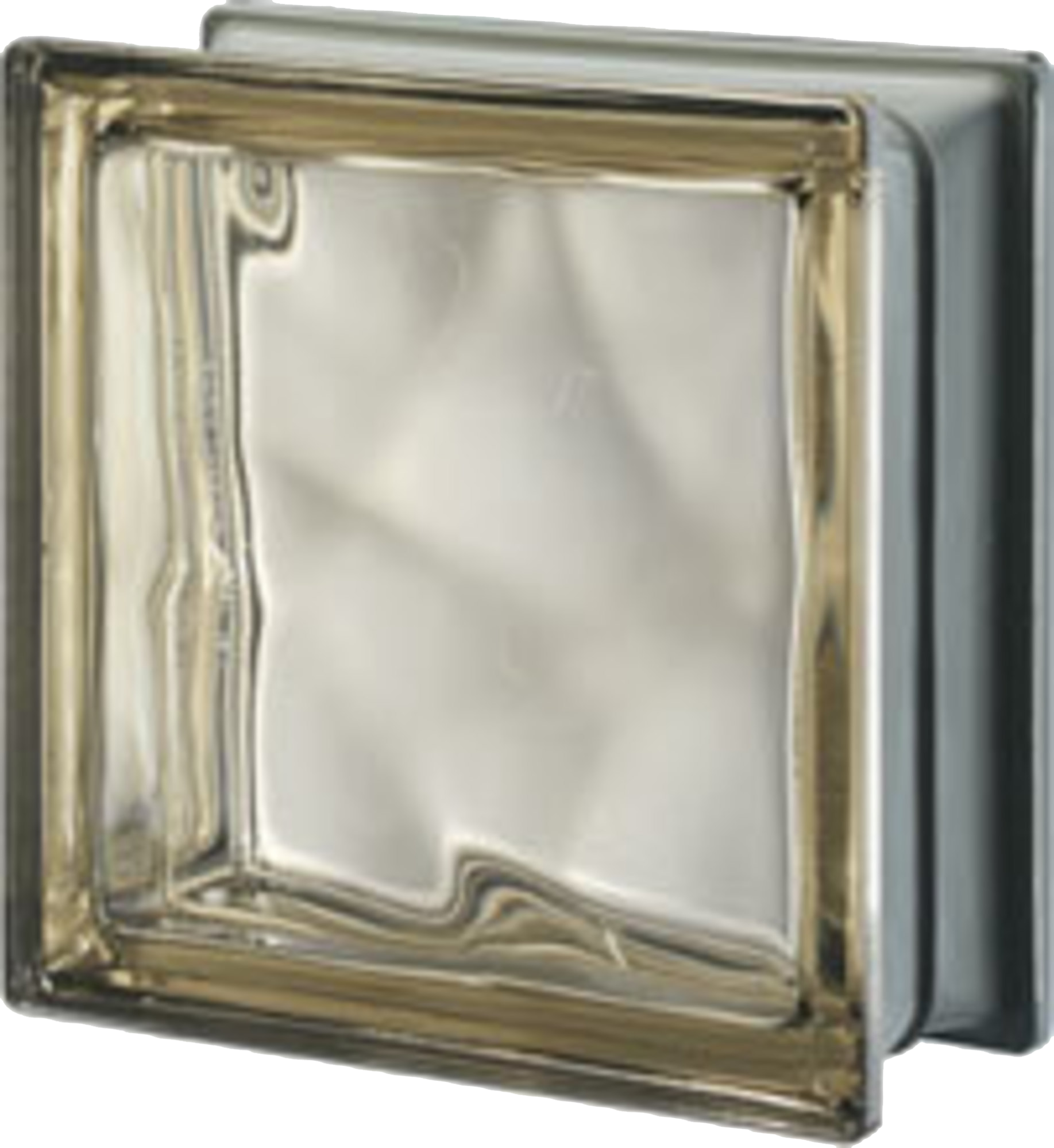 Pietre Di Vetro Alpha Bianco Satinato, 5 Pezzi 19x19x8 Cm, Per Pareti E Divisori, Effetto Opalino E Lucido