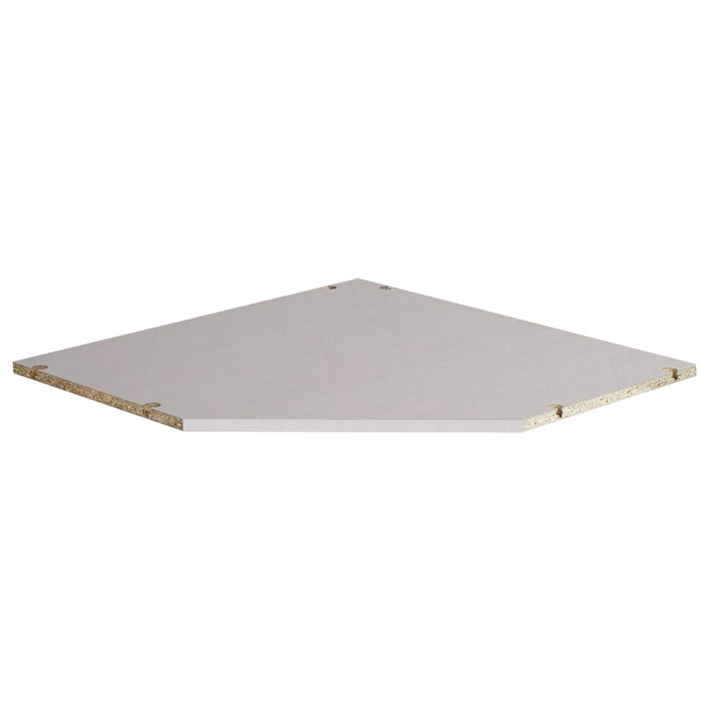 Balda recta para sistema de estantes de acero blanco de 380.5x30cm