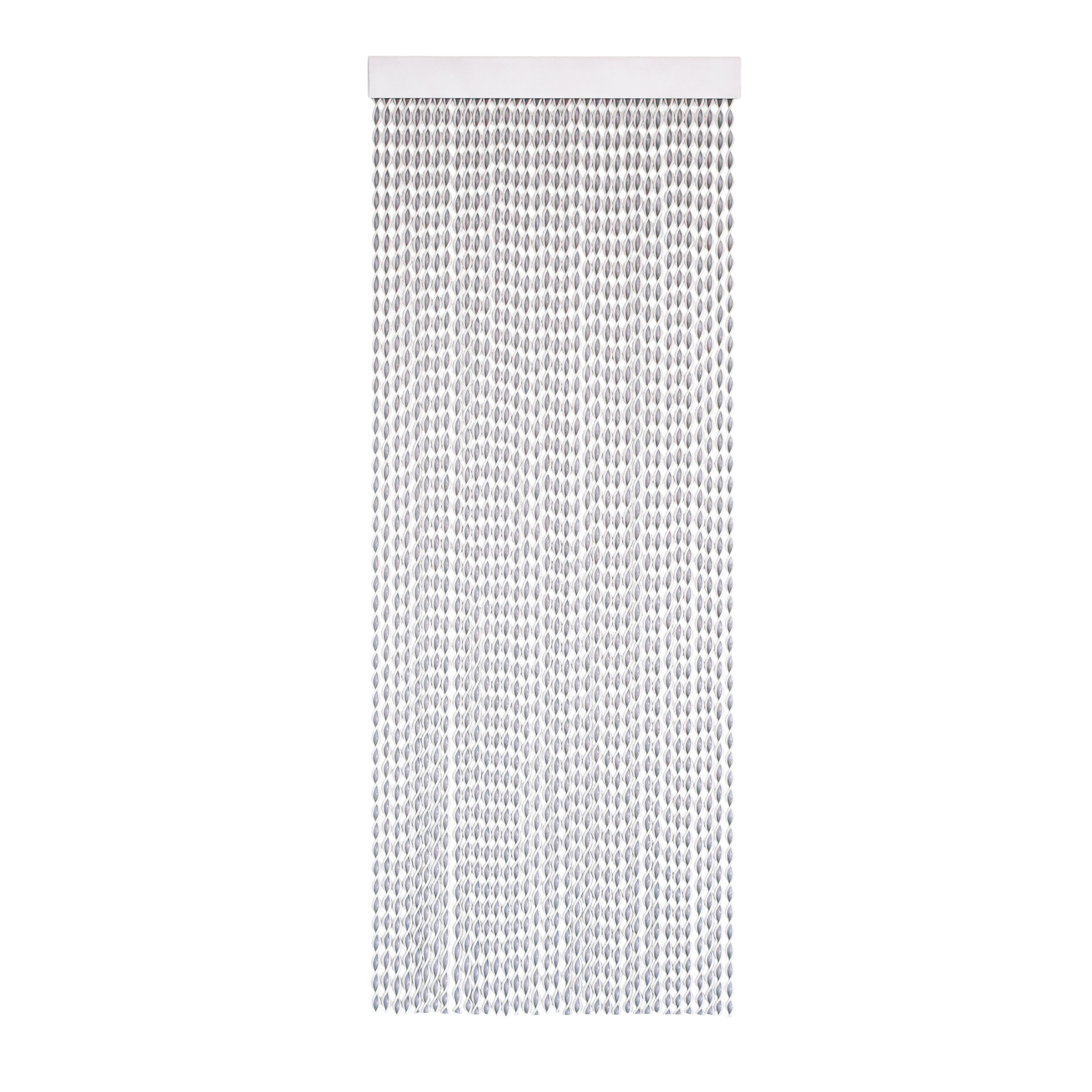 Cortina de puerta pvc enna gris-blanca 120 x 210 cm