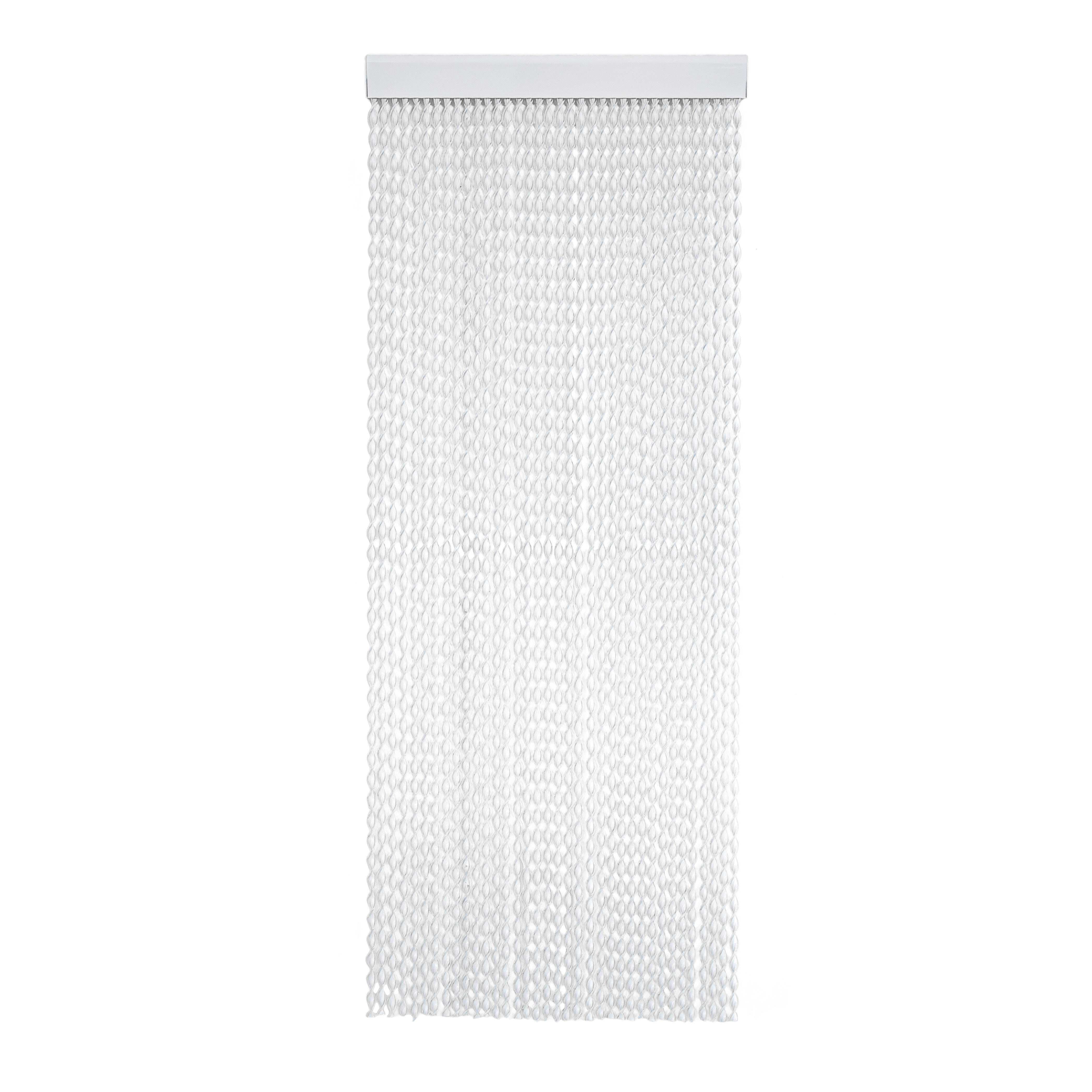 Cortina de puerta pvc enna blanca-transparente 120 x 210 cm