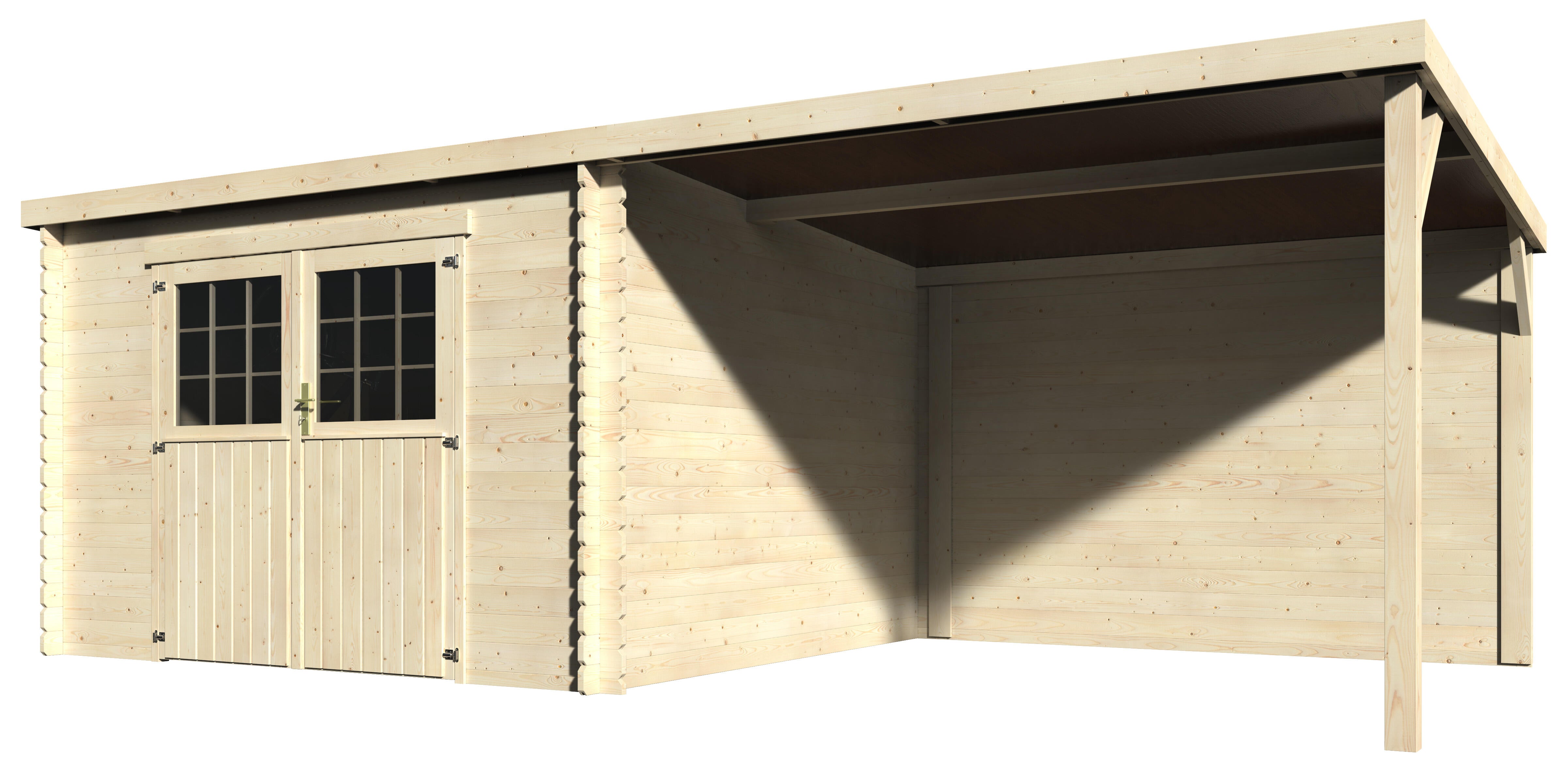 Caseta de madera edén de 610x198x301 cm y 18.54 m2