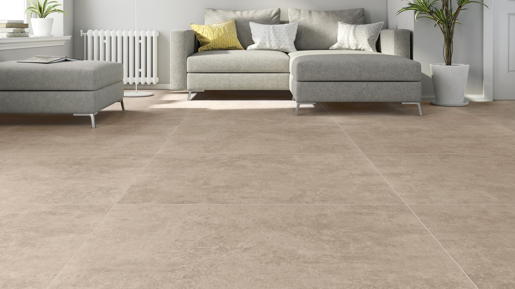 Suelo porcelánico ARTENS Martins 60x120 cm marrón natural interior ...