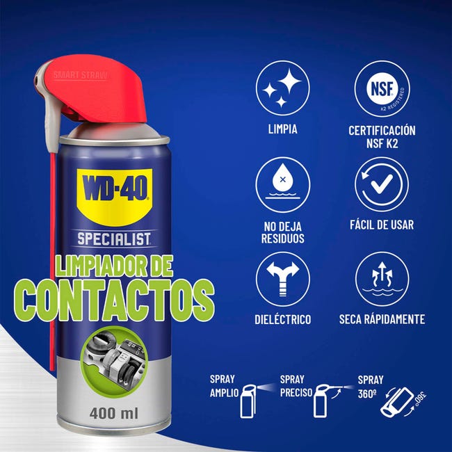 Limpiador de contactos para equipos electrónicos 3-en-uno, 300 ml