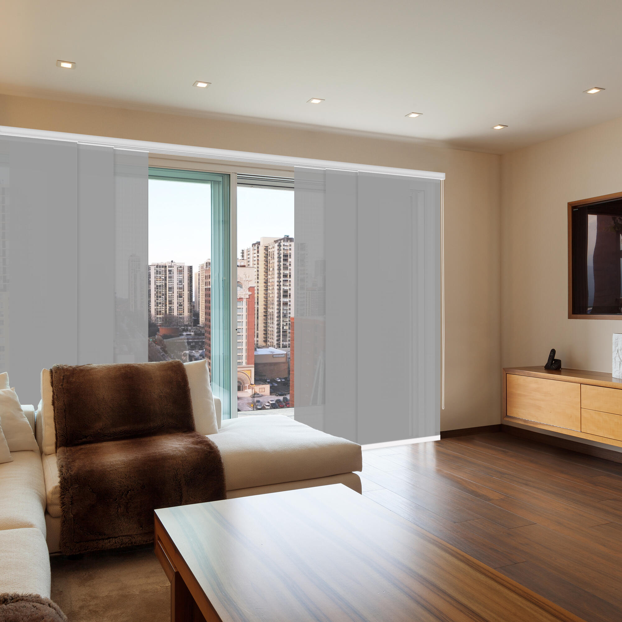 Kit panel japonés screen perla gris 285x270 cm