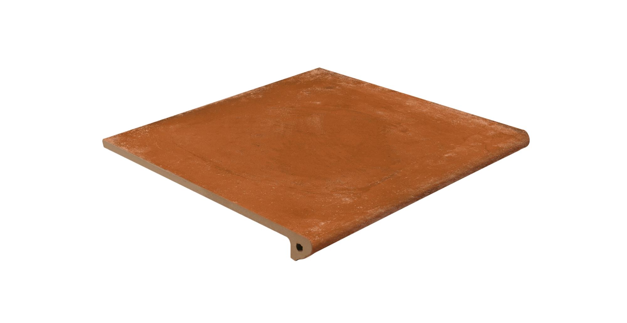 Baldosas para peldaños de escalera cerámico alhamar de 33x33 cm terracota inter