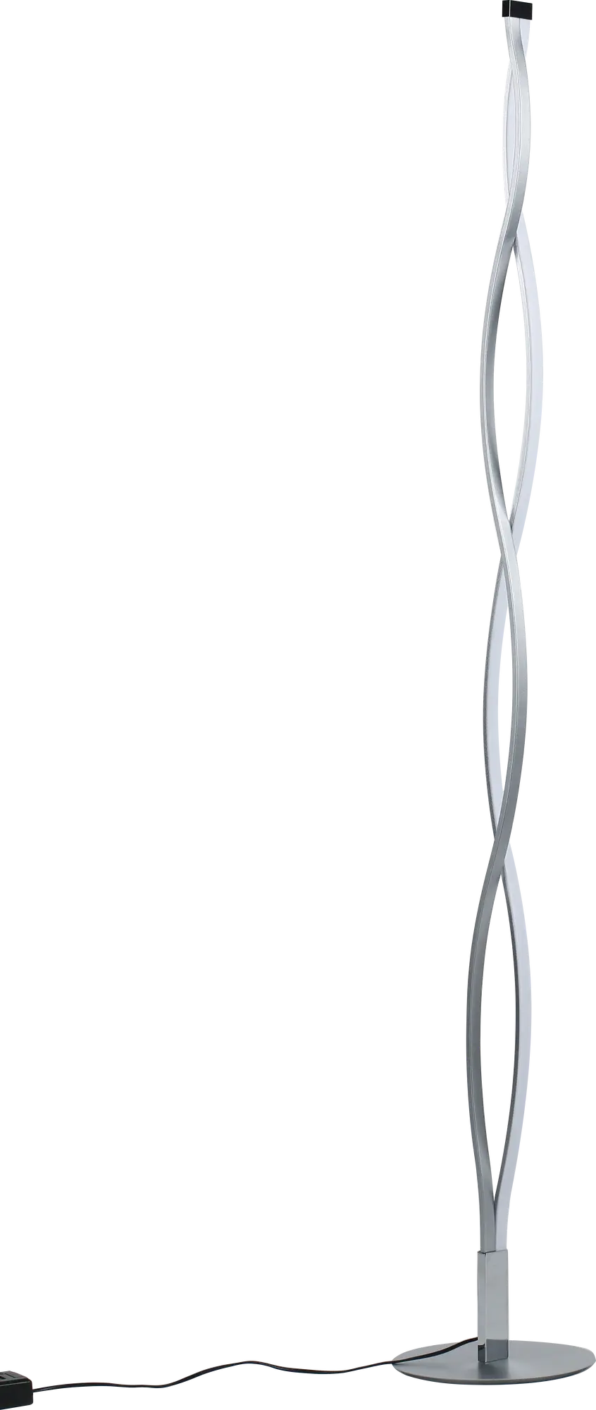 Lámpara de pie led sahara plata 28w 3000k dimable 185 cm de alto plata