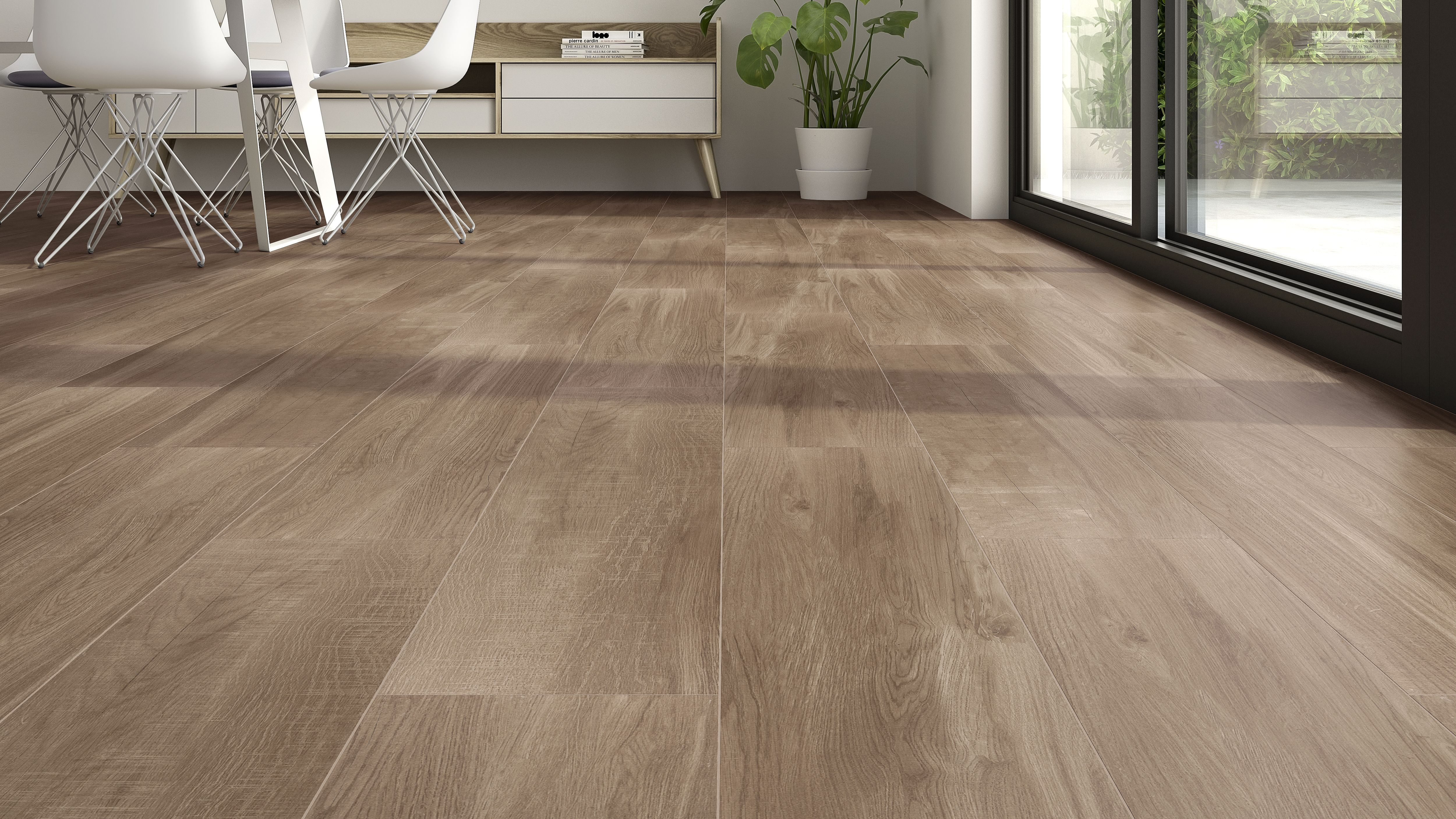 Suelo porcelánico terk efecto madera miel 23x120 cm c1 artens