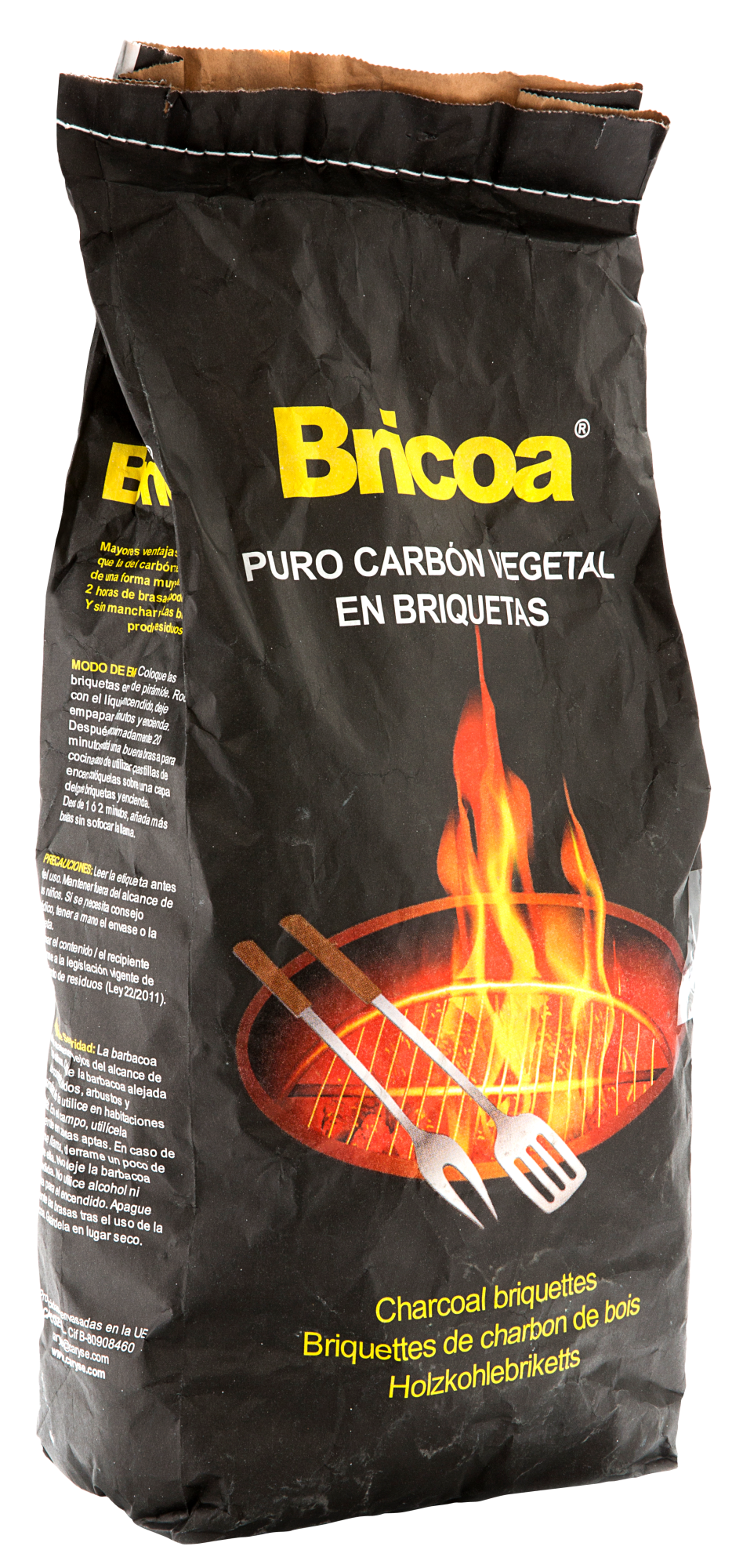 Carbon para Barbacoa, briquetas de Carbon, Carbon Vegetal 2,8kg – Cógelo Ya
