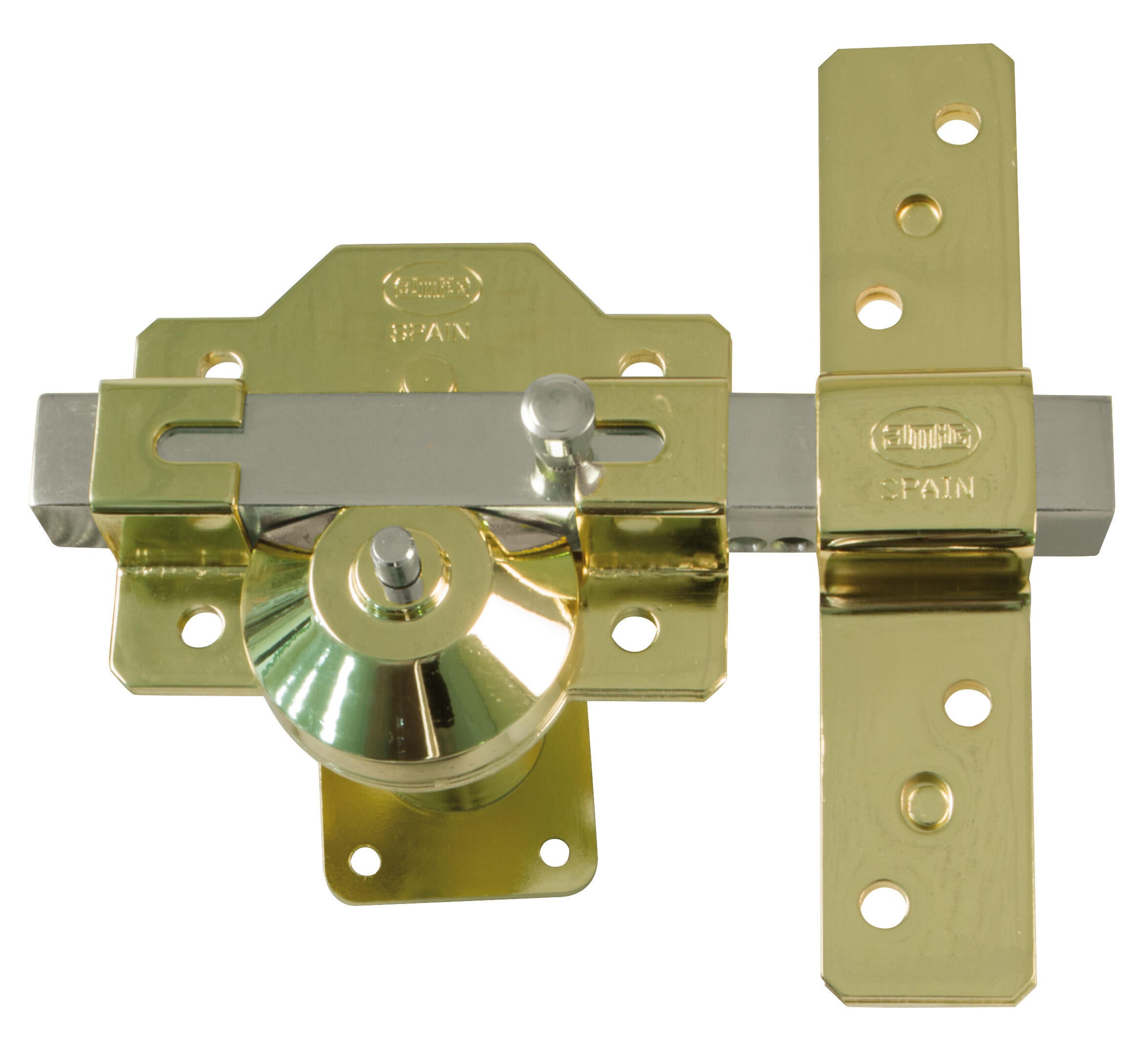 Cerrojo de seguridad amig llave, botón de 32 mm ancho dorado