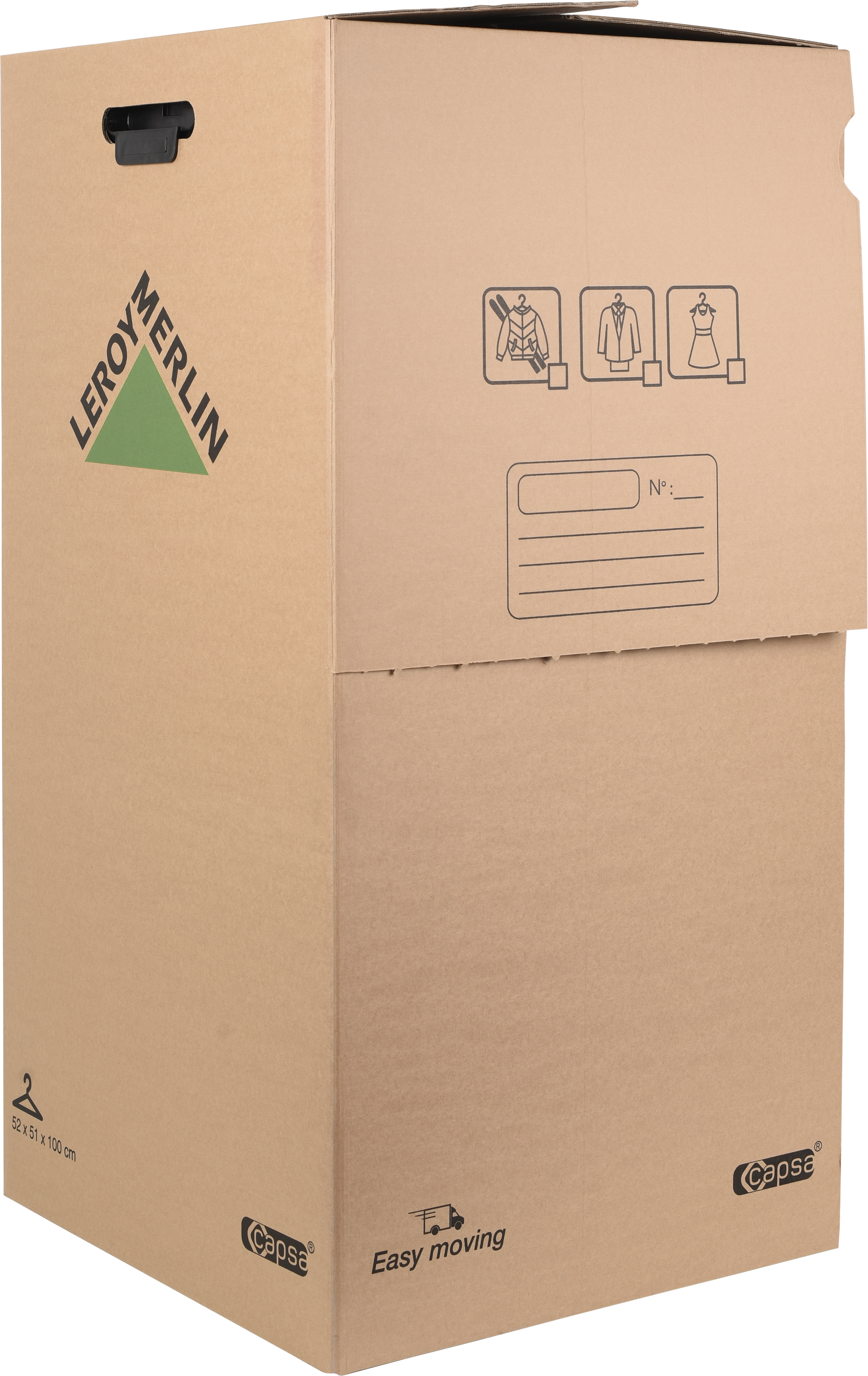 Pack 10 Cajas Carton Almacenaje Mudanza con Asas Extafuertes