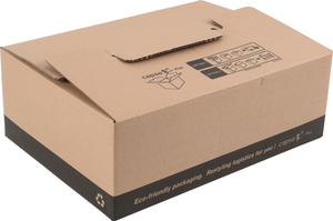 Caja de mudanza de 250 l de 100x50x52 cm y carga máx. 40 kg