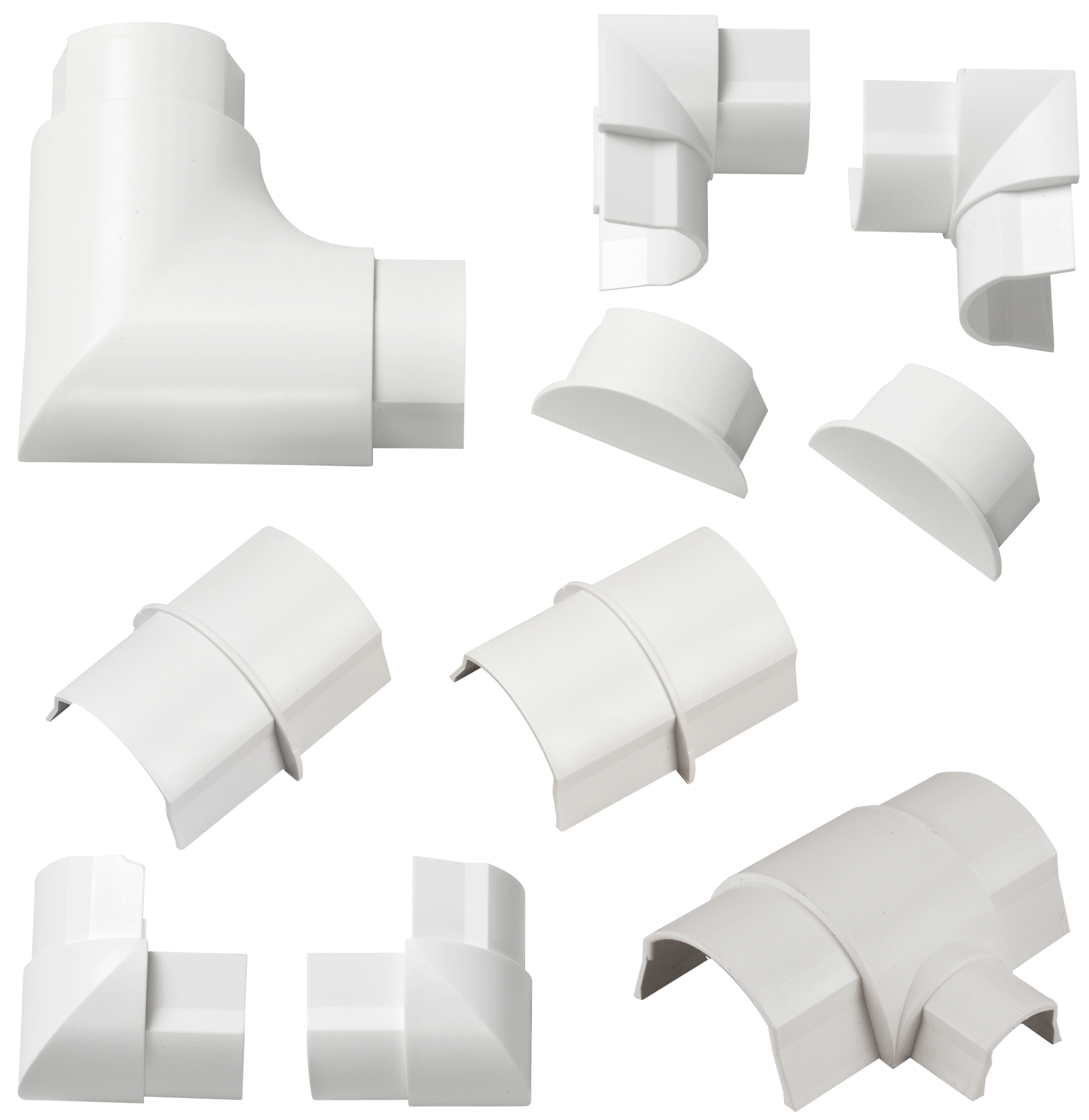 Kit de accesorios de canaleta d-line 40x20 blanco