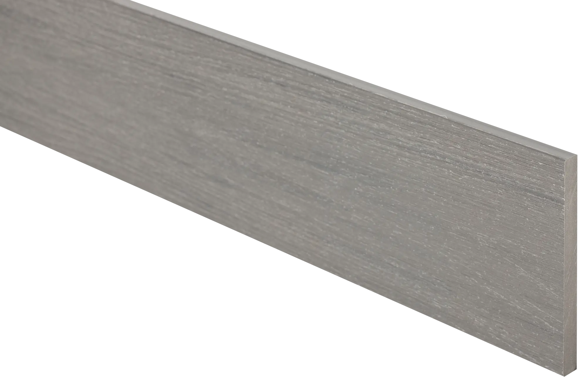 Rodapié de madera gris / plata de 14.2x1.2 cm