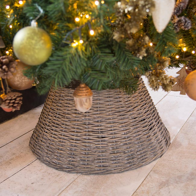 débiles Corbata movimiento Base para árbol de Navidad yute 57x28 cm | Leroy Merlin