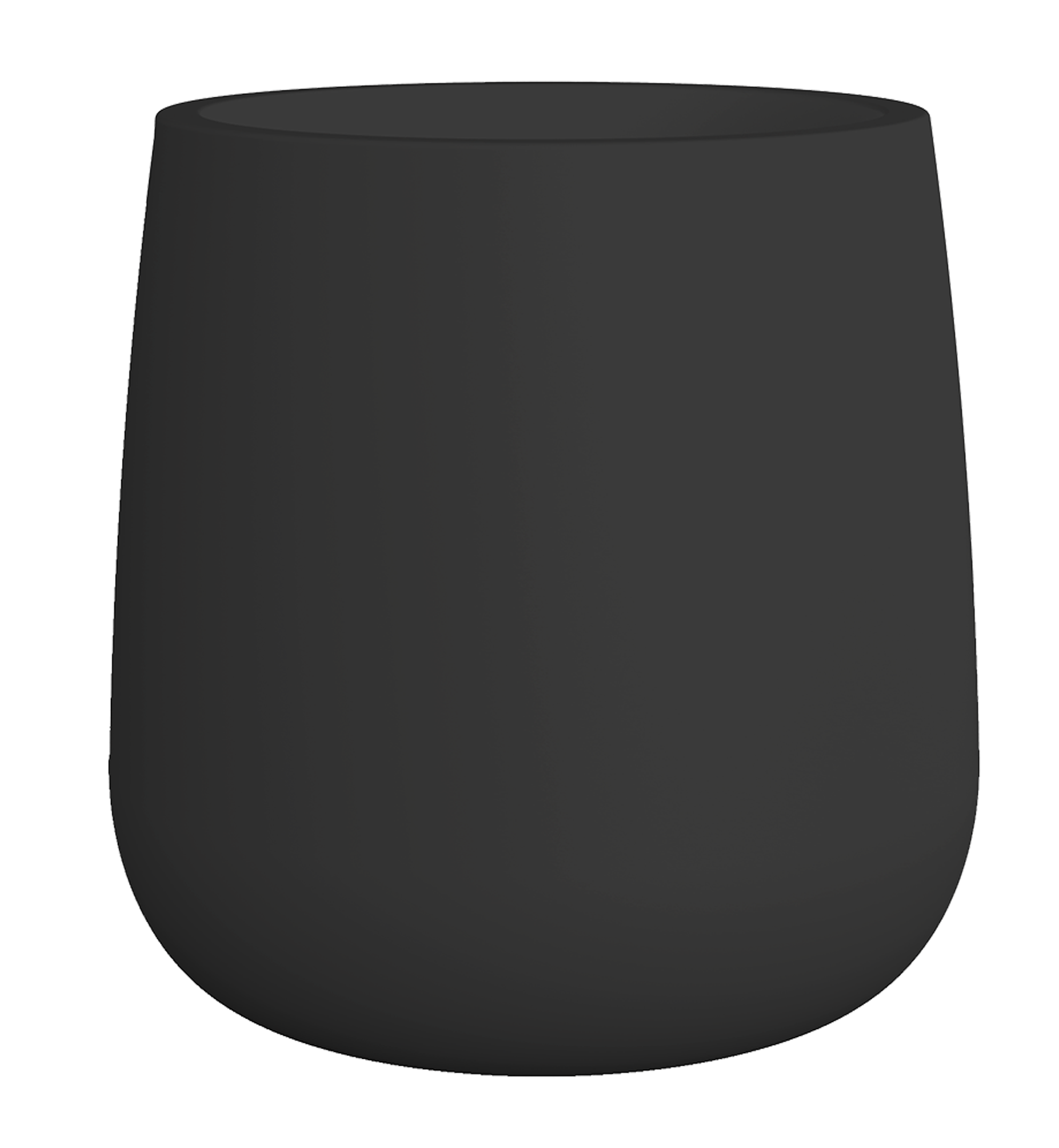 Maceta de polietileno de alta densidad camelia negro 39x39 cm