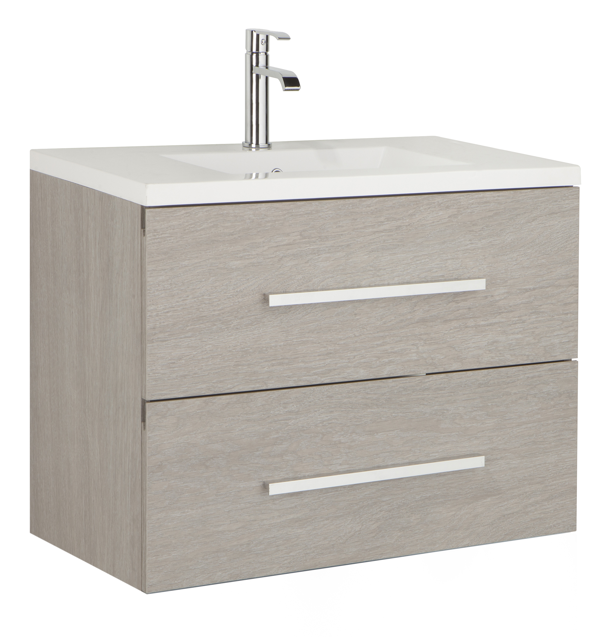 Mueble de baño madrid roble gris 80x45 cm
