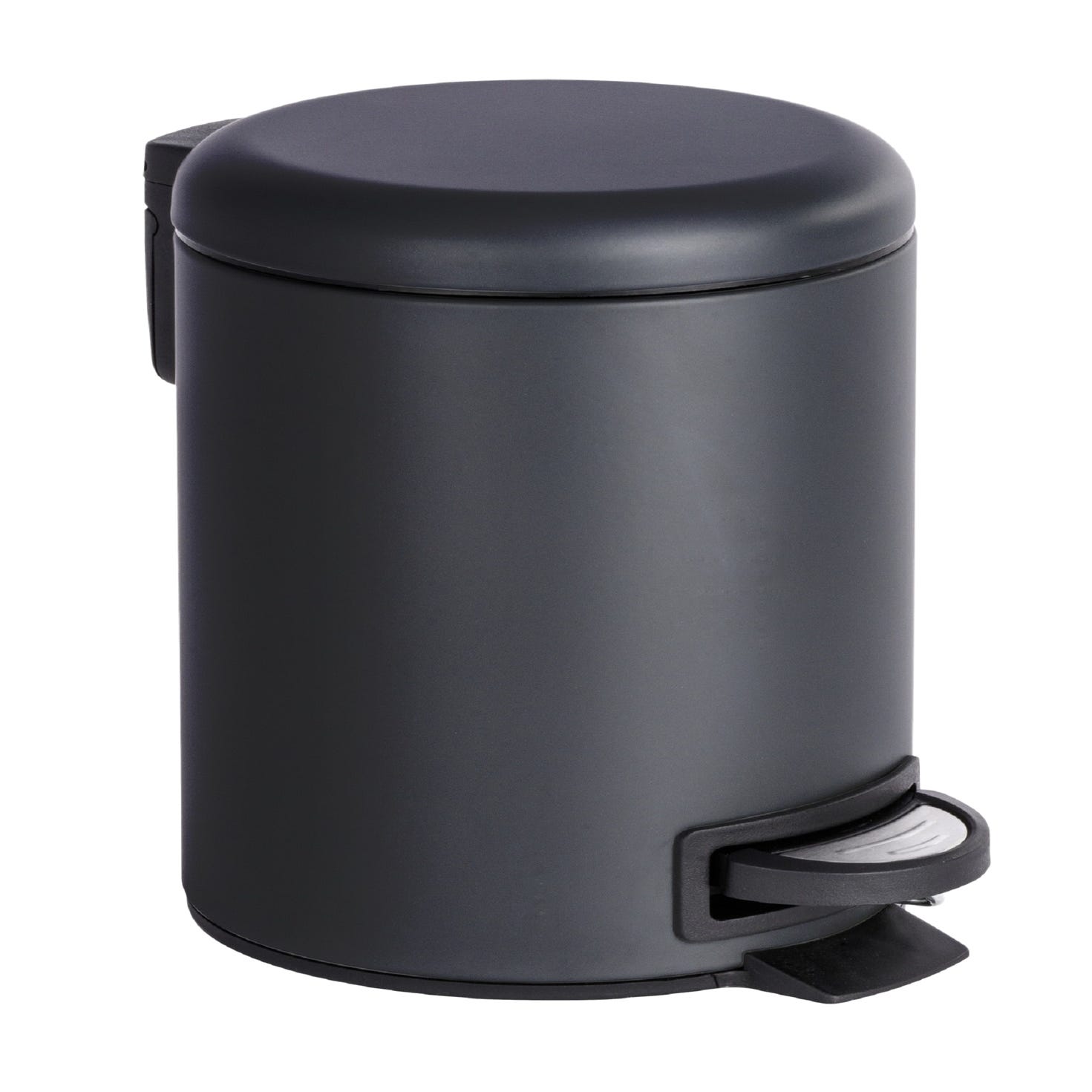 Papelera Cubo de Basura con Pedal 20 Litros Cierre Lento Negra 43 cm