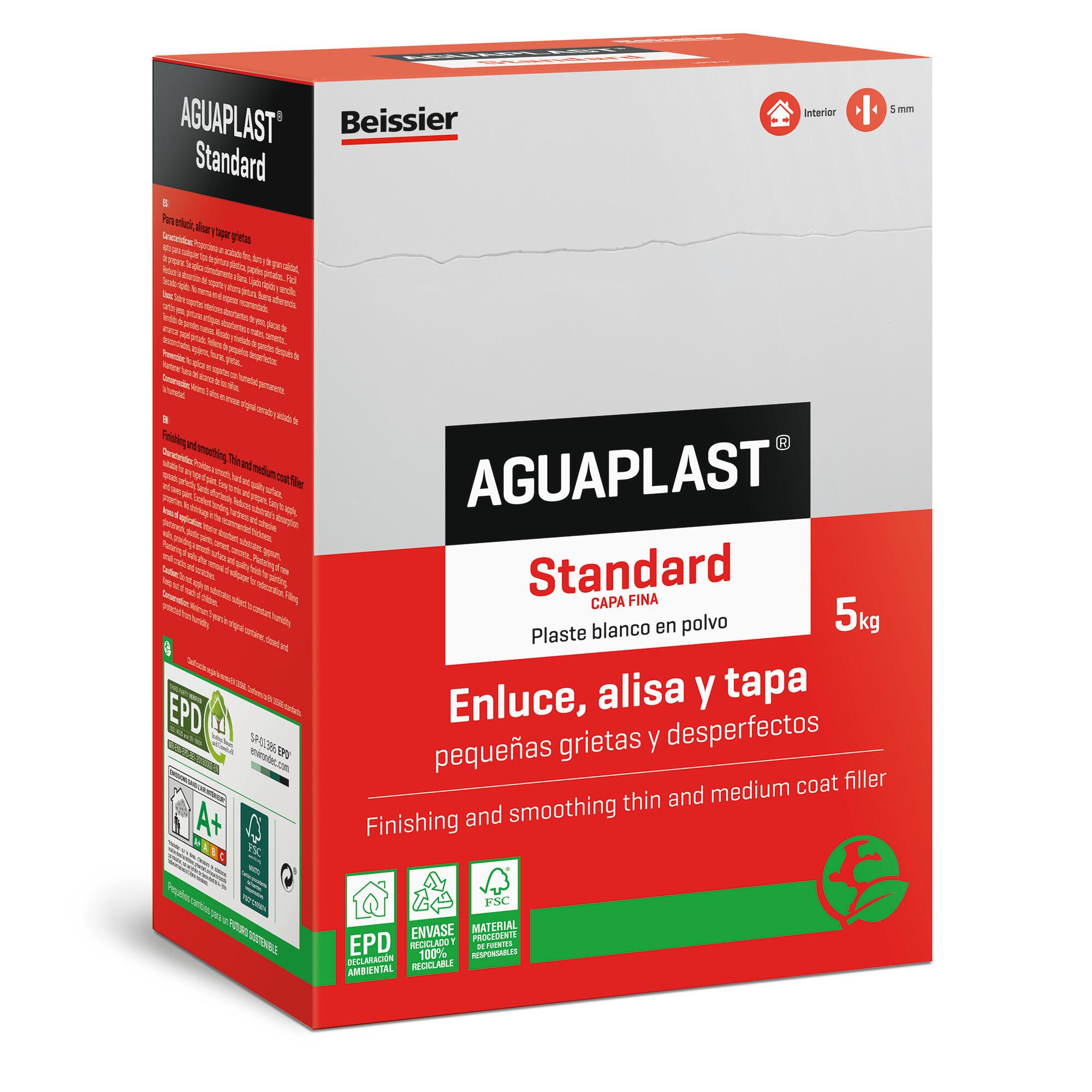 Plaste en polvo aguaplast standard 5kg