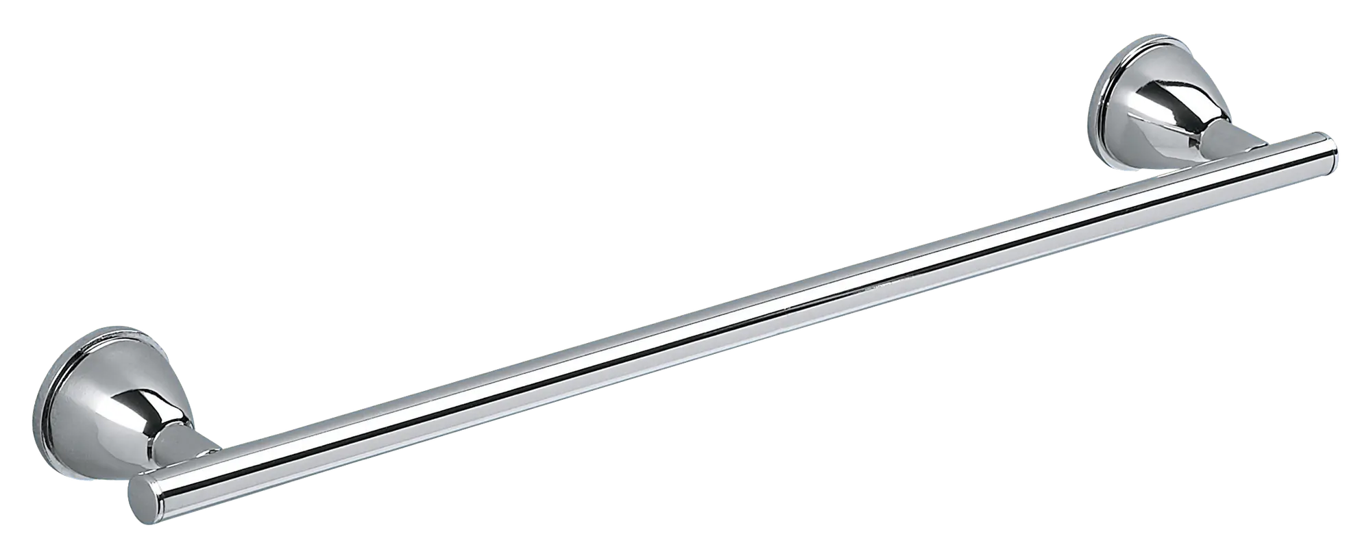 Toallero genziana plata cromado brillante 39.2x3.8 cm
