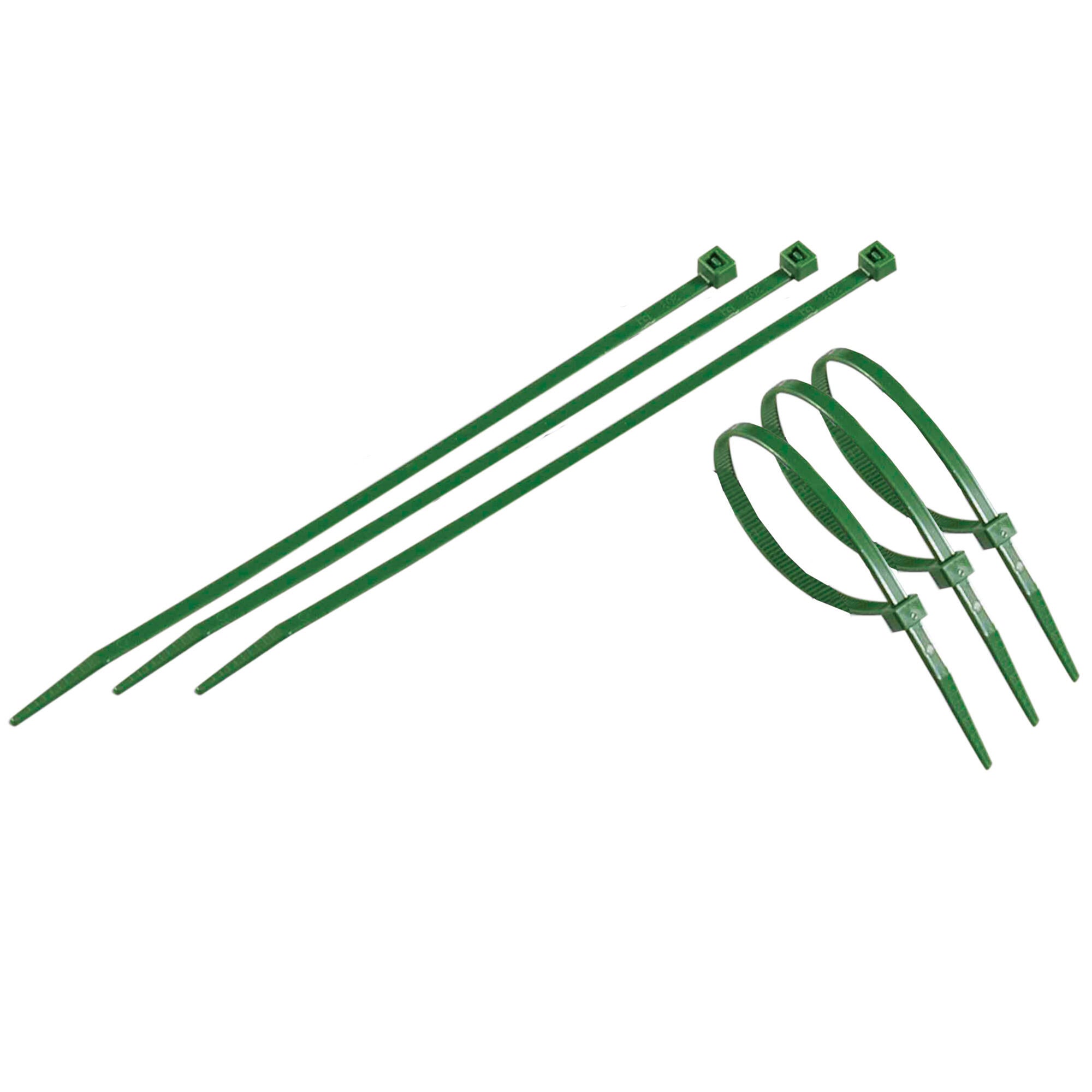 Brida de exterior tenax verde 29 cm 50 uds