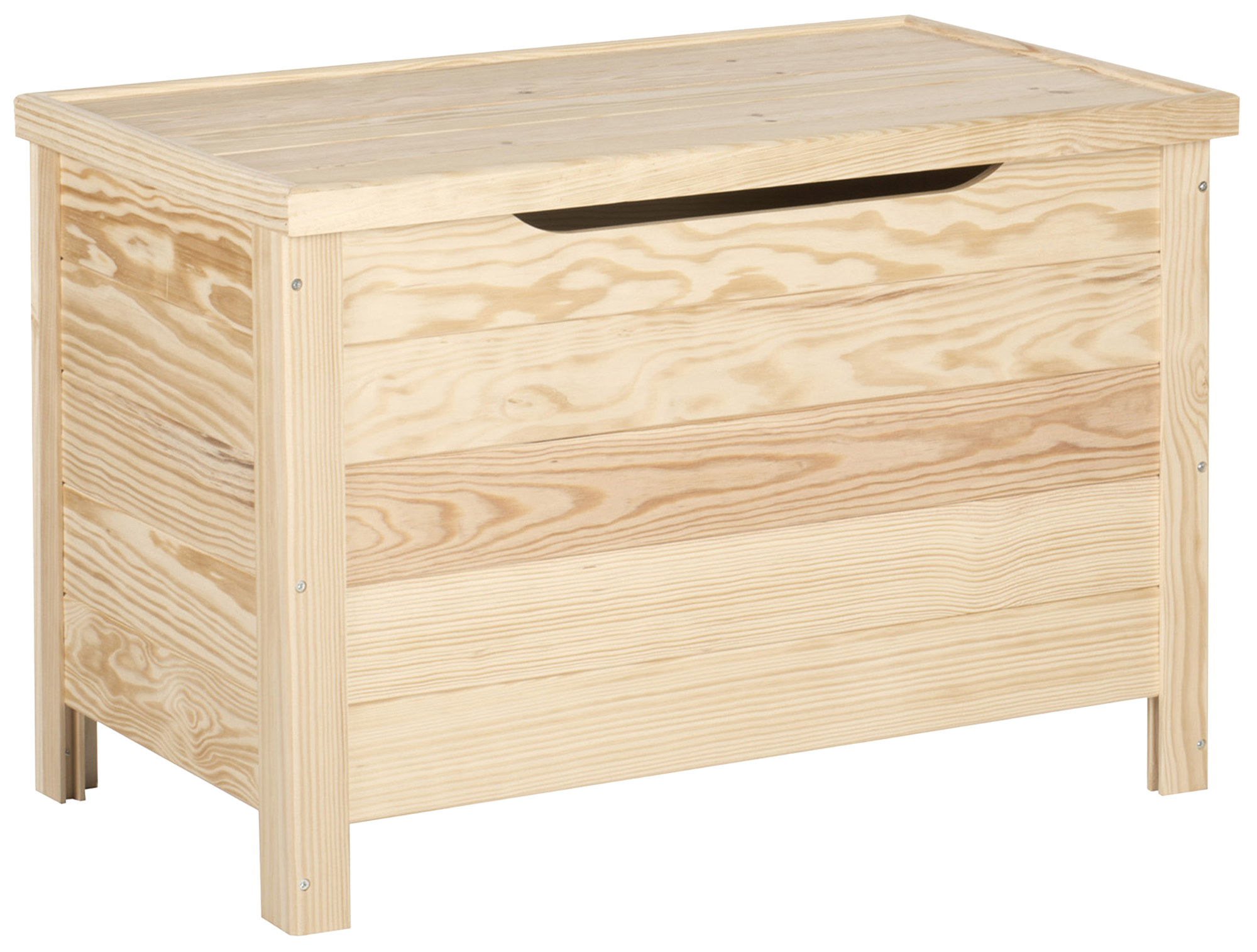 Baúl de madera de 48x70x40 cm y capacidad de 85l