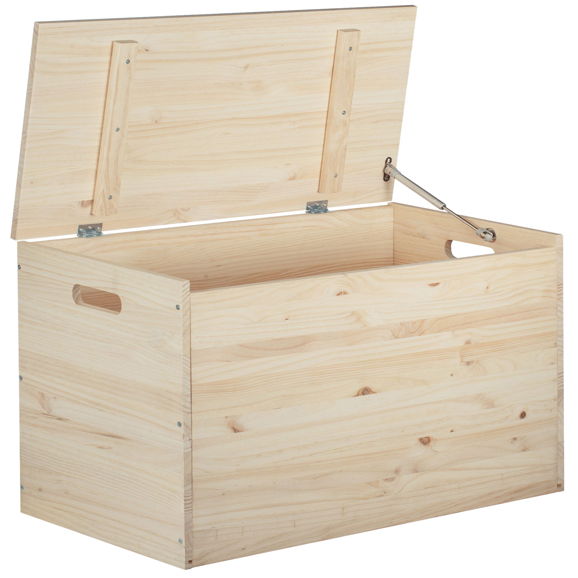Baúl de almacenamiento 100 x 40 x 40 cm color madera