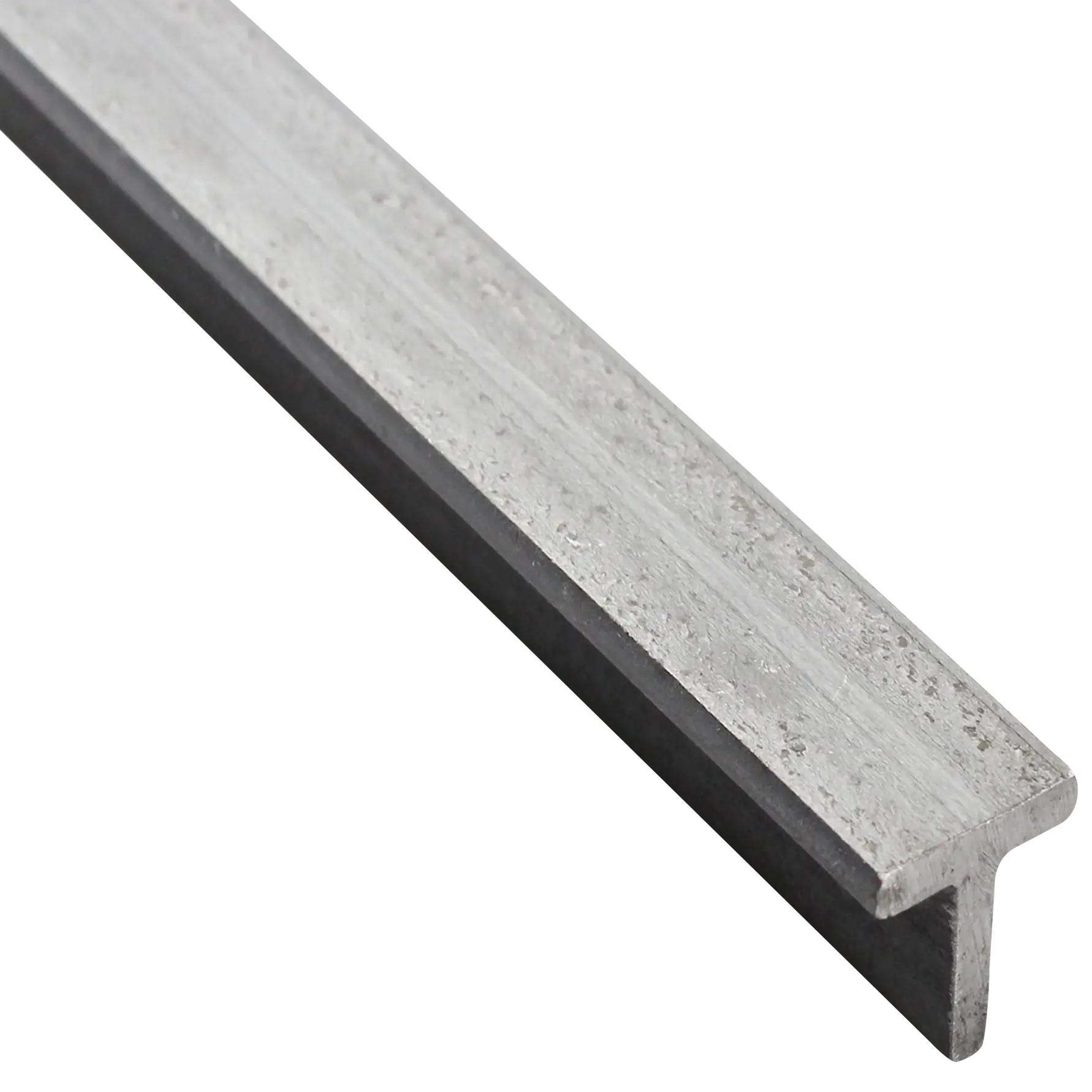 Perfil forma en T de hierro gris, Alt.2 x An.2 x L.100 cm