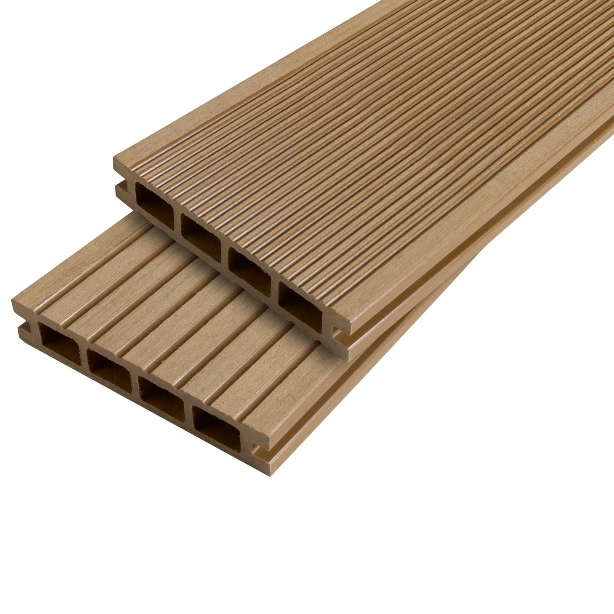 Lama encajable de composite beige 14x240cm de 25 mm de la marca XYLTECH