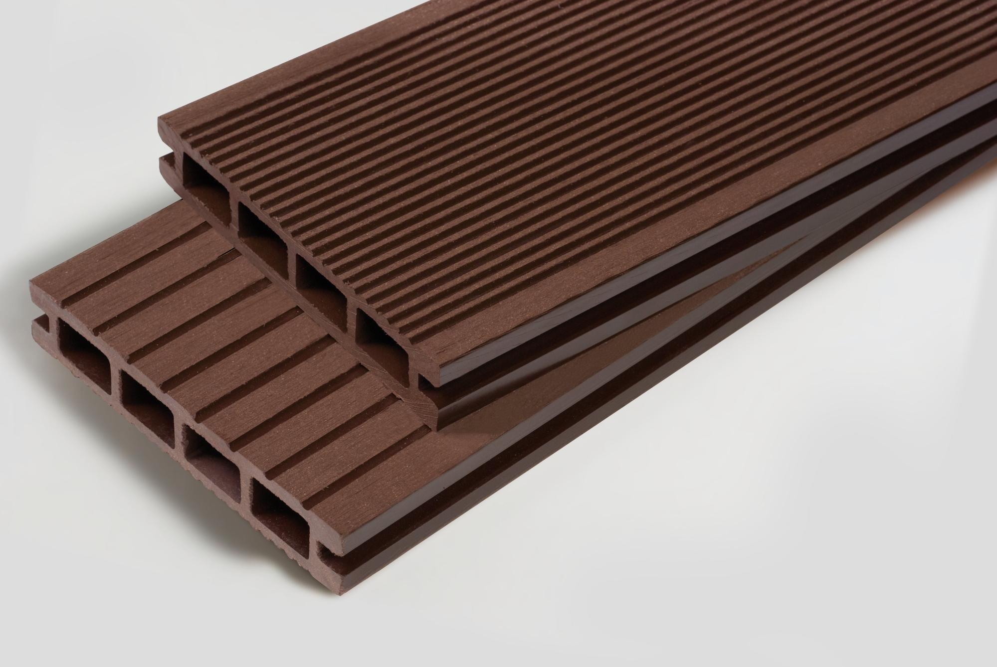 Lama encajable de composite chocolate 14x240cm de 25 mm