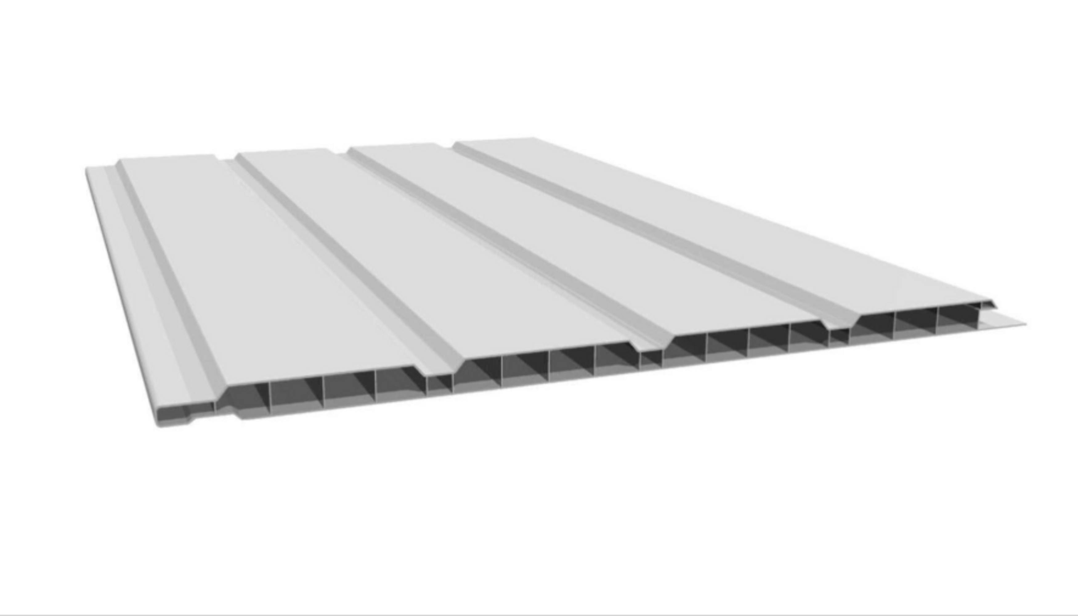 Panel revestimiento alero de 300 x 25 cm x 10 mm blanco