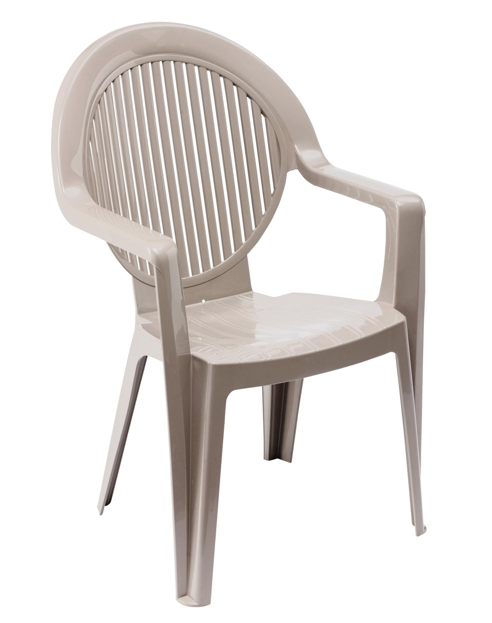 Silla de jardín fidji beige de la marca GROSFILLEX Silla de jardín fidji beige de la marca GROSFILLEX