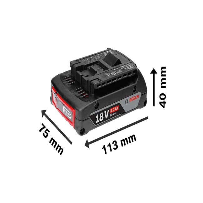 Batería de Iones de Litio Bosch GBA 18V 2,0 Ah – Bedon