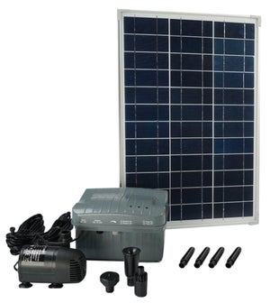 Fuente Solar Pontec 1600 kit completo con bomba y paneles solares