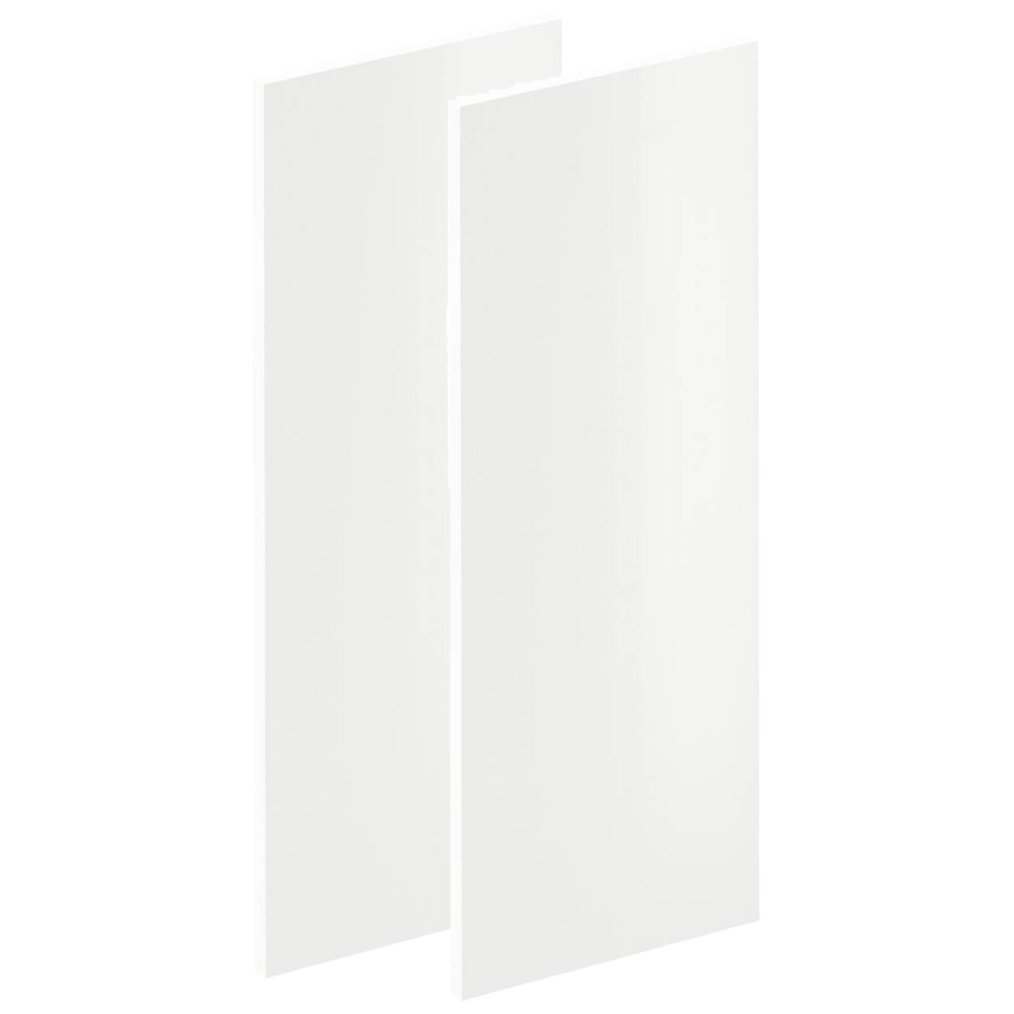 Lote de 2 puertas mueble de cocina sevilla blanco brillo h 76.8 x l 29.7 cm