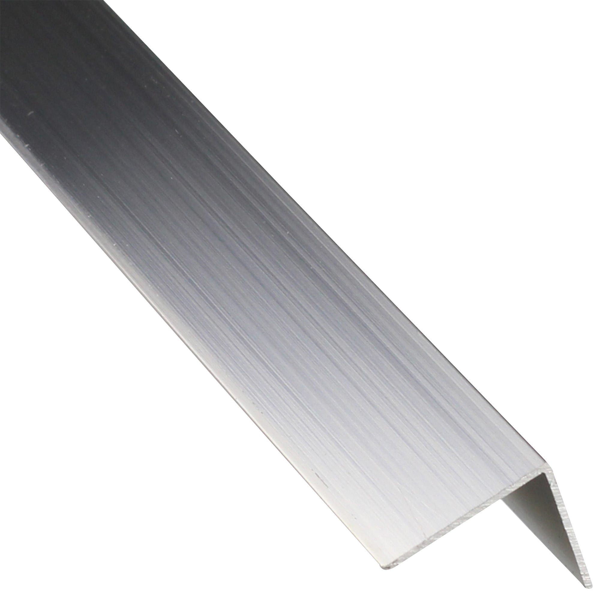 Perfil de aluminio BLANCO en ángulo 45º 16x16x2000mm con difusor