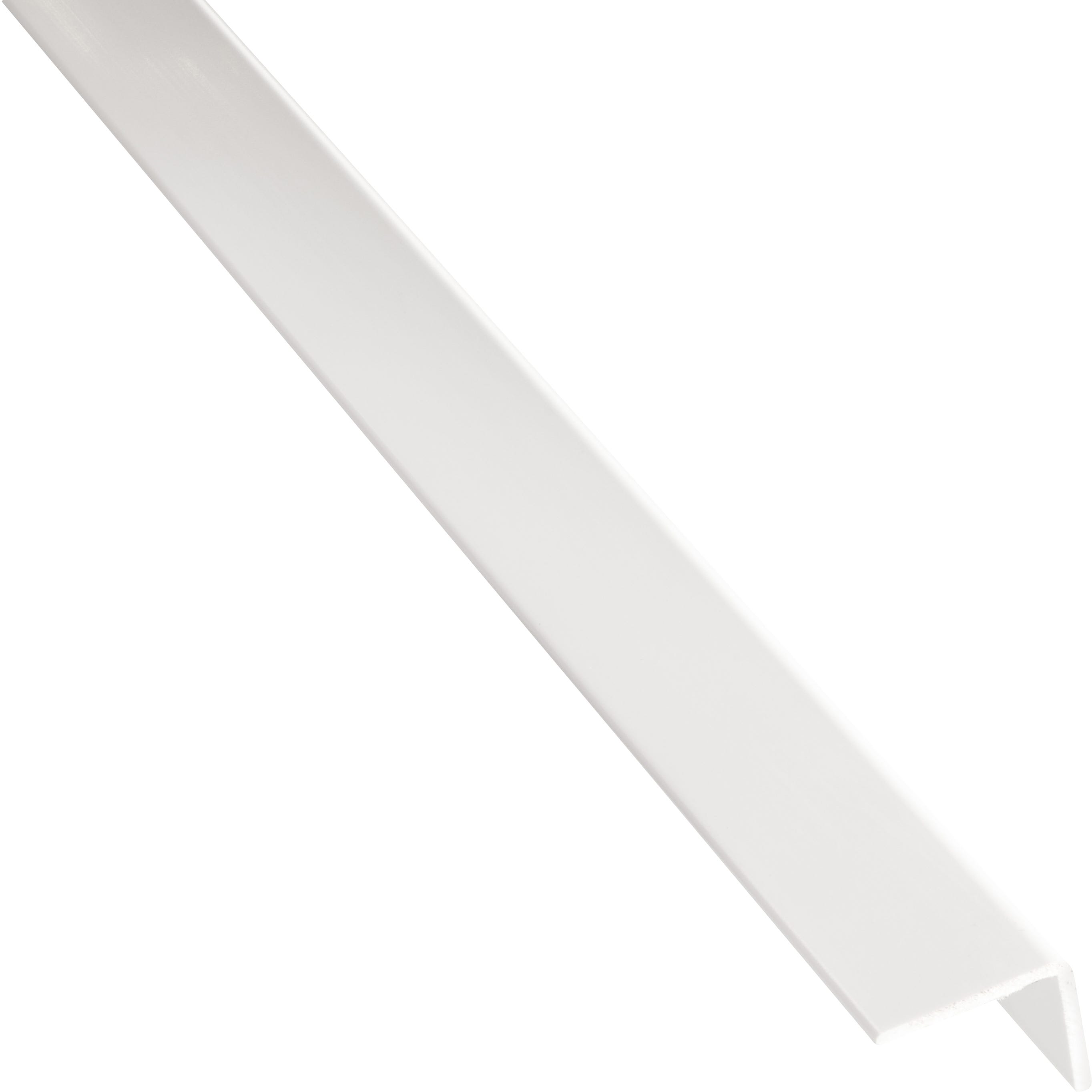 Perfil forma ángulo de pvc blanco, Alt.2.35 x An.2.35 x L.260 cm