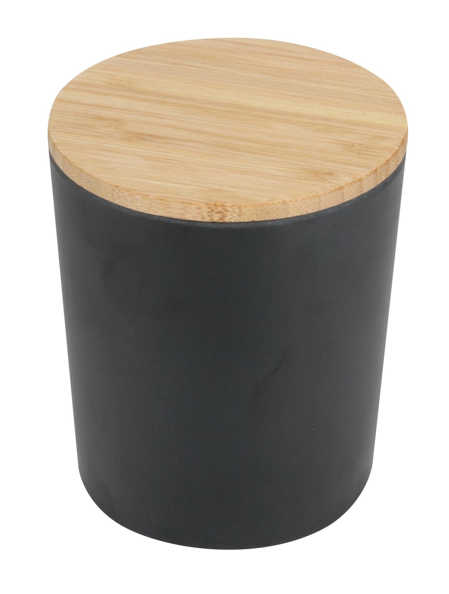 Bote de cocina jocca de bambú negro 12x12x14,2 cm
